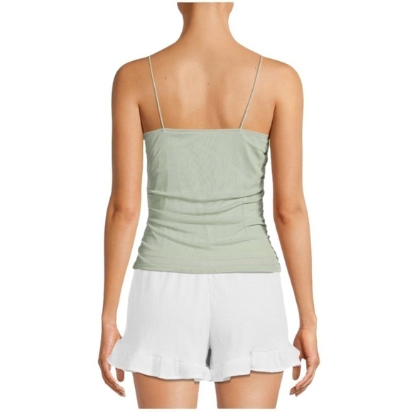 NO Boundaries Juniors' Ruched Mesh Tank Top In Diamant XXXL 21 New - Picture 4 of 6